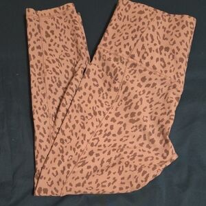 Athleta Gray Leopard Print Leggings